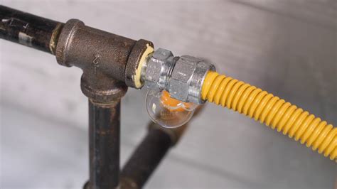 checking for leaks in a gas line for a stove